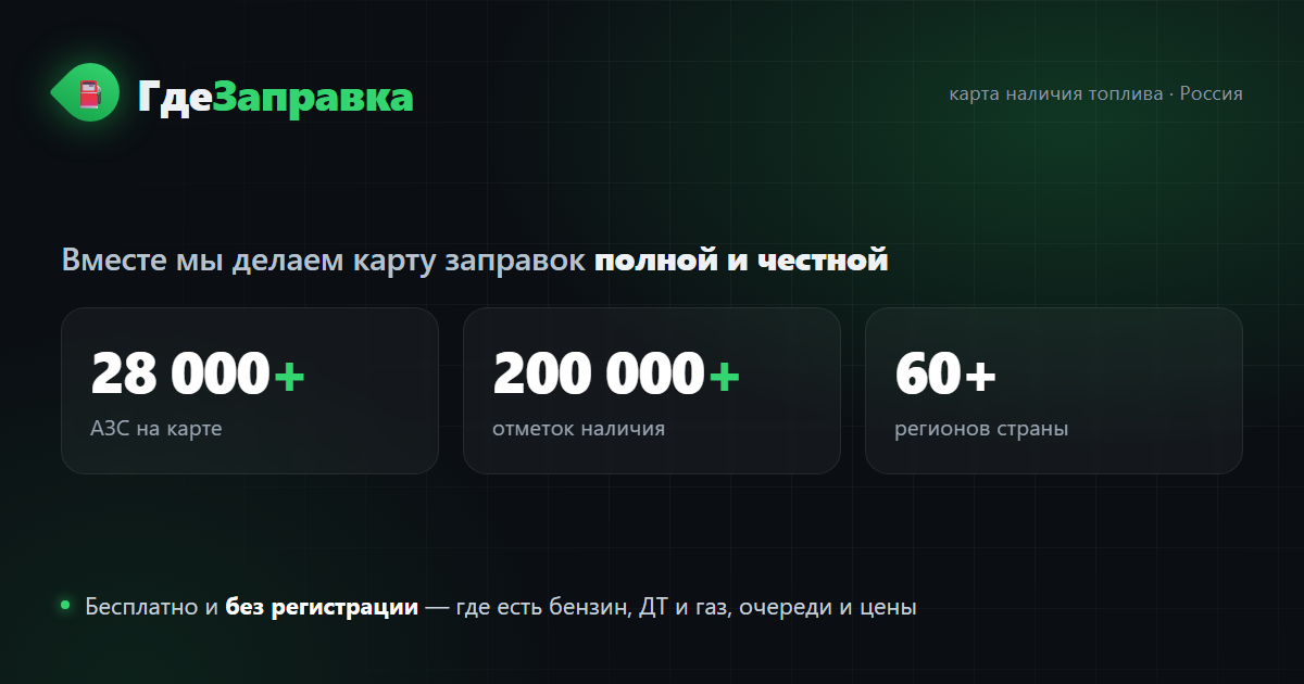 Карта ожила: 28 336 АЗС и больше 200 000 отметок